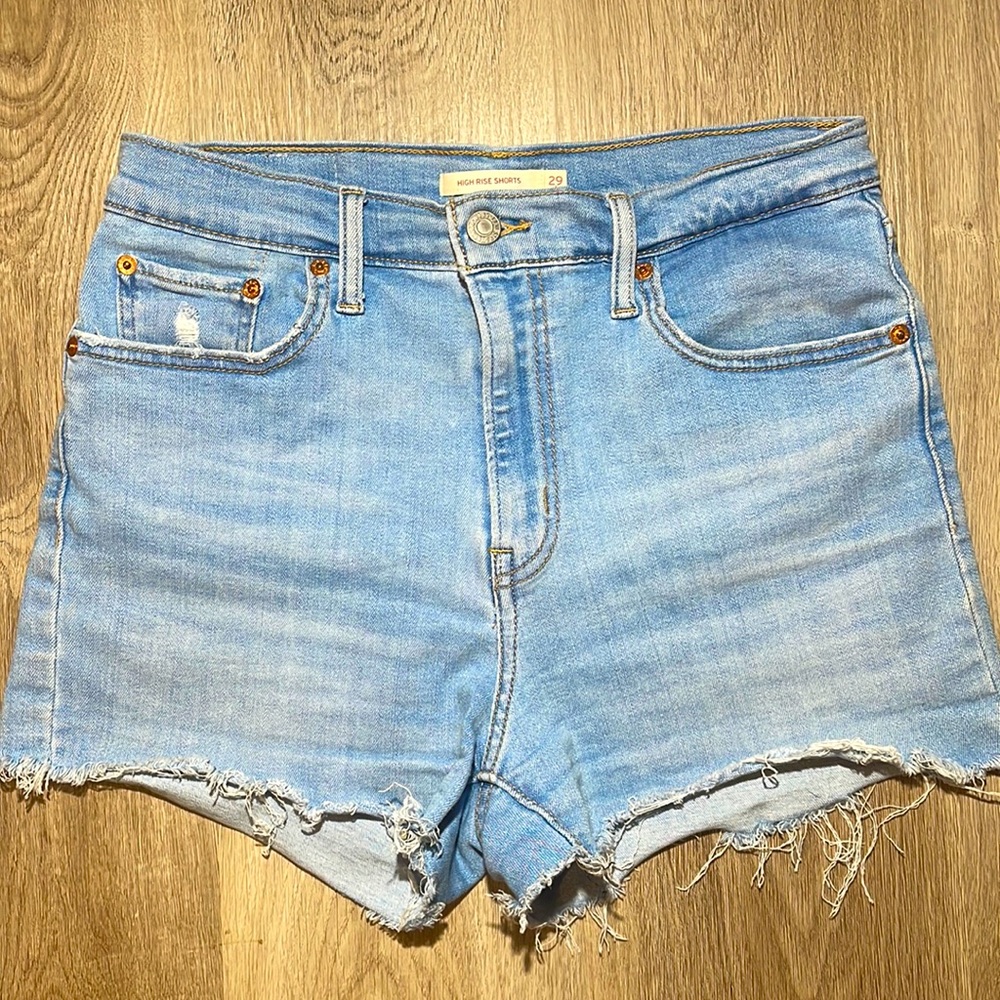 LEVIS High Rise Jean Shorts Women’s | Size 29 - Picture 2 of 6